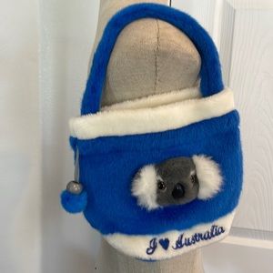 purse girls Koala bear blue